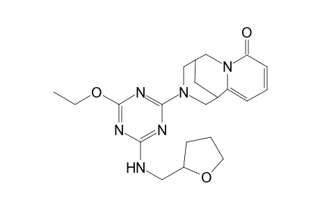 3-[4-ethoxy-6-[(tetrahydro-furan-2-ylmethyl)-amino]-[1,3,5]triazin-2-yl]-1,2,3,4,5,6-hexahydro-1,5-methano-pyrido[1,2-a][1,5]diazocin-8-one