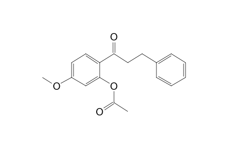 1-(2-Hydroxy-4-methoxyphenyl)-3-phenyl-1-propanone, o-acetyl