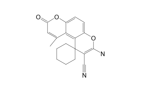 3'-AMINO-10'-METHYL-8'-OXO-8'H-SPIRO-(CYCLOHEXANE-1,1'-PYRANO-[3,2-F]-CHROMENE)-2'-CARBONITRILE