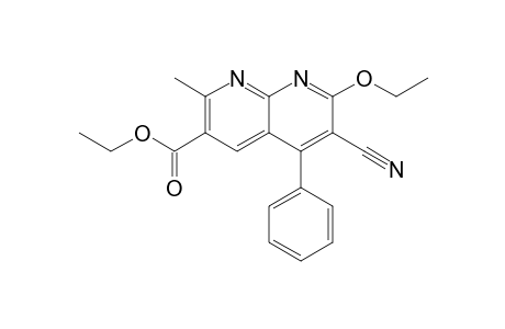 6-cyano-7-ethoxy-2-methyl-5-phenyl-1,8-naphthyridine-3-carboxylic acid ethyl ester