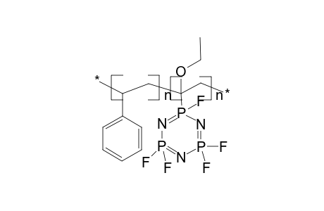 Poly[styrene-co-(1-ethoxy-1-pentafluorophosphazene)ethylene]
