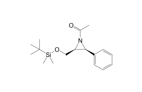 1-[(2S,3S)-2-(tert-Butyl-dimethyl-silanyloxymethyl)-3-phenyl-aziridin-1-yl]-ethanone