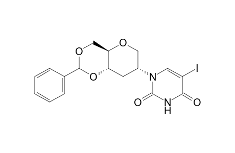 (4aR,7R,8aS)-1-(2-phenyl-hexahydropyrano[3,2-d][1,3]dioxin-7-yl)-5-iodo-1H-pyrimidine-2,4-dione