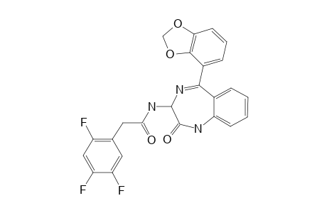 (5-(3,4-METHYLENEDIOXYPHENYL)-2-OXO-2,3,4,5-TETRAHYDRO-1H-BENZO-[E]-[1,4]-DIAZEPIN-3-YL)-2,4,5-(TRIFLUOROPHENYL)-ACETAMIDE