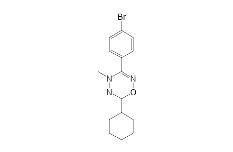 3-(4-BROMOPHENYL)-6-CYCLOHEXYL-5,6-DIHYDRO-4H-1,2,4,5-OXATRIAZINE