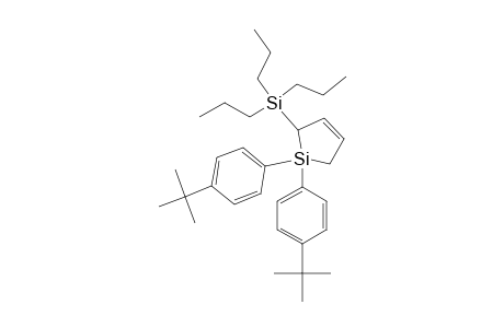 1,1-bis(4-tert-butylphenyl)-2-(tri-n-propylsilyl)-1-silacyclo-3-pentene