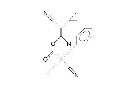 5c-tert-Butyl-2-(1-cyano-2,2-dimethyl-propylidene)-3-methyl-6-oxo-4R-phenyl-perhydro-1,3-oxazin-5-carbonitrile