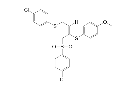 (E)-p-{{3-[(p-chlorophenyl)thio]-1-{[(p-chlorophenyl)sulfonyl]methyl}propenyl}thio]anisole