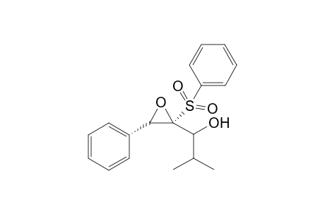 2-Methyl-1-[(trans)-3-Phenyl-2-(phenylsulfonyl)oxiranyl]propan-1-ol