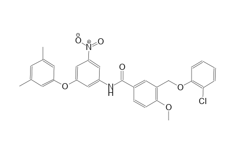 3-[(2-chlorophenoxy)methyl]-N-[3-(3,5-dimethylphenoxy)-5-nitrophenyl]-4-methoxybenzamide