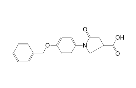 3-pyrrolidinecarboxylic acid, 5-oxo-1-[4-(phenylmethoxy)phenyl]-