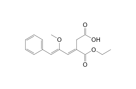 (3E,5Z)-3-carbethoxy-5-methoxy-6-phenyl-hexa-3,5-dienoic acid