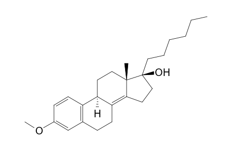 17-.alpha.-Hexyl-3-methoxy-estra-1,3,5(10),8(14)-tetraen-17.beta.-ol