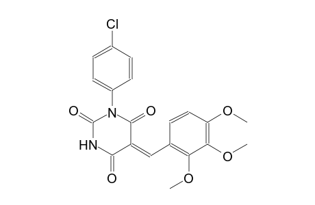 (5Z)-1-(4-chlorophenyl)-5-(2,3,4-trimethoxybenzylidene)-2,4,6(1H,3H,5H)-pyrimidinetrione
