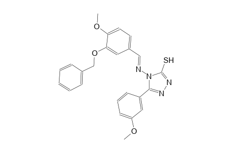4-({(E)-[3-(benzyloxy)-4-methoxyphenyl]methylidene}amino)-5-(3-methoxyphenyl)-4H-1,2,4-triazole-3-thiol