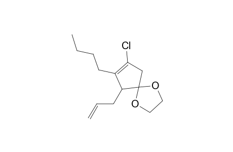 1,4-Dioxaspiro[4.4]non-7-ene, 7-butyl-8-chloro-6-(2-propenyl)-