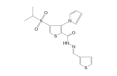 4-(ISOPROPYLSULFONYL)-3-(PYRROL-1-YL)-2-THIOPHENECARBOXYLIC ACID, (3-THENYLIDENE)HYDRAZIDE