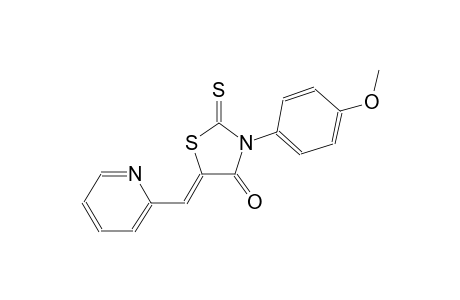 (5Z)-3-(4-methoxyphenyl)-5-(2-pyridinylmethylene)-2-thioxo-1,3-thiazolidin-4-one