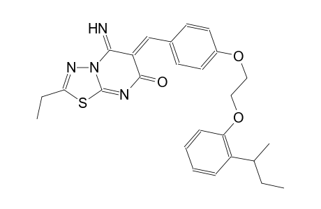 (6Z)-6-{4-[2-(2-sec-butylphenoxy)ethoxy]benzylidene}-2-ethyl-5-imino-5,6-dihydro-7H-[1,3,4]thiadiazolo[3,2-a]pyrimidin-7-one