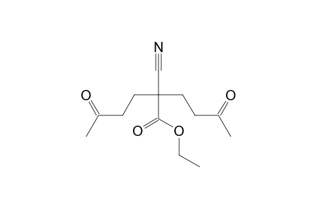 2-cyano-5-keto-2-(3-ketobutyl)hexanoic acid ethyl ester