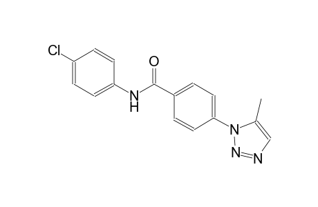 benzamide, N-(4-chlorophenyl)-4-(5-methyl-1H-1,2,3-triazol-1-yl)-