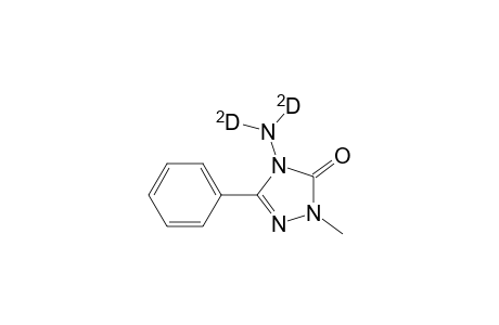 1-Methyl-3-phenyl-4-(amino-D2)-1,2,4-triazole-5-one