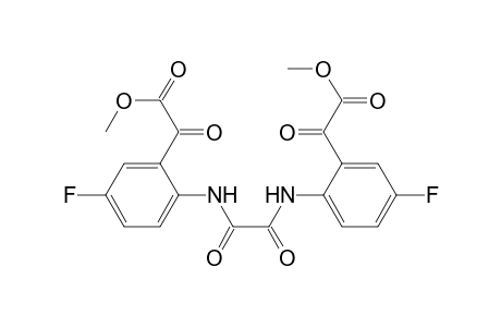 Benzeneacetic acid, 2,2'-[(1,2-dioxo-1,2-ethanediyl)diimino]bis[5-fluoro-.alpha.-oxo-, dimethyl ester