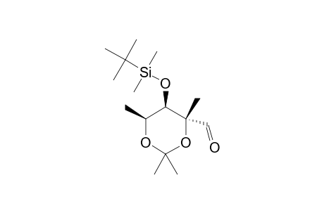 [(4R,5R,6S)-5-(tert-Butyldimethylsiloxy)-2,2,4,6-tetramethyl-1,3-dioxolan-4-carbaldehyde