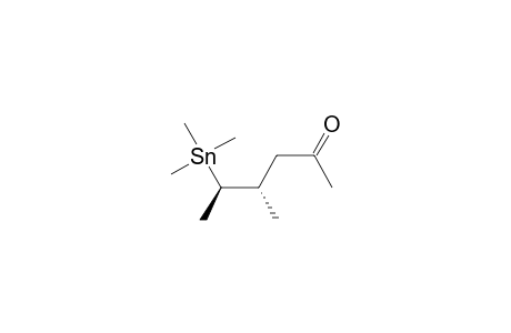 2-Hexanone, 4-methyl-5-(trimethylstannyl)-, (R*,S*)-(.+-.)-