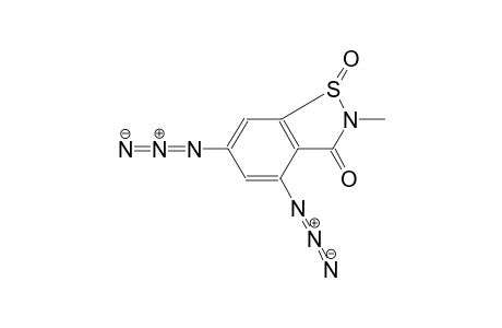 1,2-benzisothiazol-3(2H)-one, 4,6-diazido-2-methyl-, 1-oxide