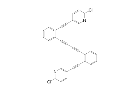 [1,3-Butadiyne-1,4-diylbis(2,1-phenylene-2,1-ethynediyl)]bis[5-(2-chloropyridine)]