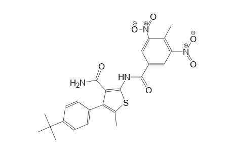 4-(4-tert-butylphenyl)-5-methyl-2-[(4-methyl-3,5-dinitrobenzoyl)amino]-3-thiophenecarboxamide