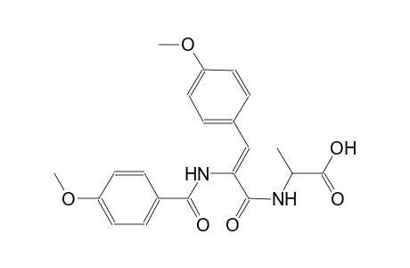 alanine, N-[(2Z)-2-[(4-methoxybenzoyl)amino]-3-(4-methoxyphenyl)-1-oxo-2-propenyl]-