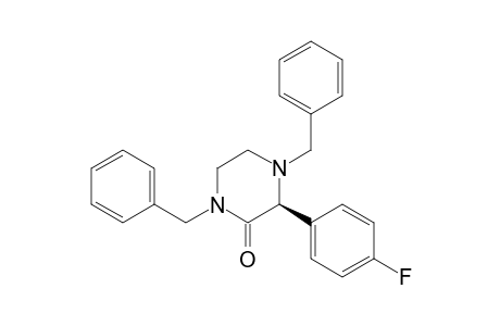 1,4-Dibenzyl-(S)-3-(4-fluorophenyl)-2-piperazinone