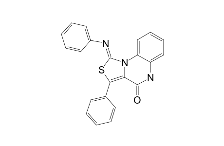 4-OXO-3-PHENYL-1-PHENYLIMINO-4,5-DIHYDROTHIAZOLO-[3.4-A]-QUINOXALINE