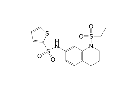 N-(1-(Ethylsulfonyl)-1,2,3,4-tetrahydroquinolin-7-yl)thiophene-2-sulfonamide