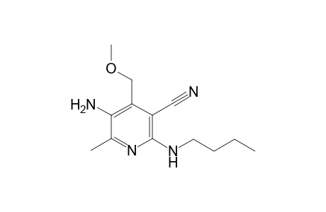 3-Pyridinecarbonitrile, 5-amino-2-(butylamino)-4-(methoxymethyl)-6-methyl-