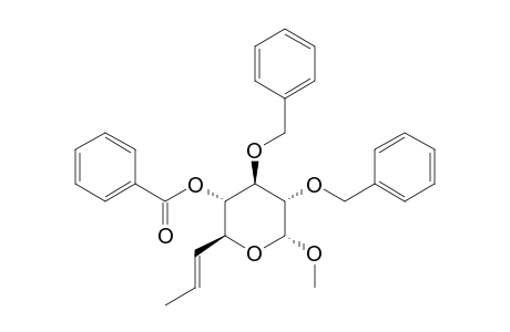 METHYL-(E)-4-O-BENZOYL-2,3-DI-O-BENZYL-6,7,8-TRIDEOXY-ALPHA-D-GLUCO-OCT-6-ENOPYRANOSIDE