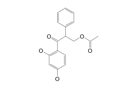 (-)-3-ACETOXY-1-(2,4-DIHYDROXYPHENYL)-2-PHENYL-PROPANONE