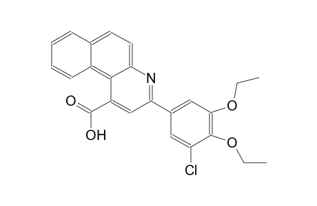 benzo[f]quinoline-1-carboxylic acid, 3-(3-chloro-4,5-diethoxyphenyl)-