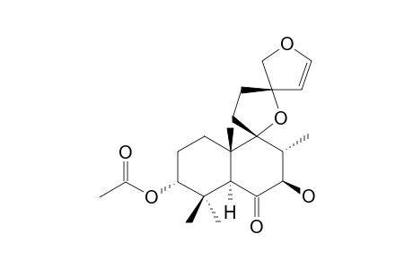 ISOPRELEOSIBIRONE_A;3-ALPHA-ACETOXY-9-ALPHA,13-S;15,16-DIEPOXY-7-BETA-HYDROXYLABD-14-EN-6-ONE