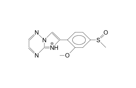 6-(2-Methoxy-4-methylsulfinyl-phenyl)-imidazo(1,2-B)(1,2,4)triazinium cation