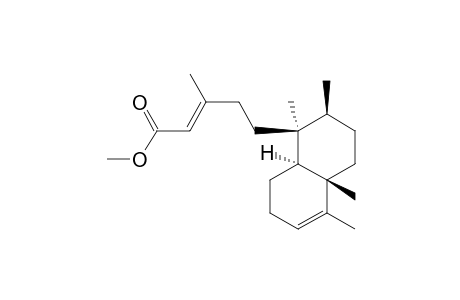 17,19-Dinor-8.beta.H-labda-3,13-dien-15-oic acid, 5,9-dimethyl-, methyl ester, (E)-(-)-