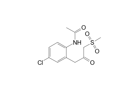 Acetamide, N-[4-chloro-2-[3-(methylsulfonyl)-2-oxopropyl]phenyl]-