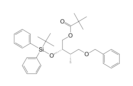 (2S,3S)-4-(benzyloxy)-2-(tert-butyldiphenylsiloxy)-3-methylbutyl pivalate