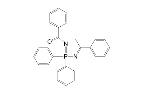 Benzamide, N-[diphenyl[(1-phenylethylidene)amino]phosphoranylidene]-