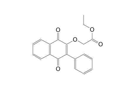 ethyl [(1,4-dioxo-3-phenyl-1,4-dihydro-2-naphthalenyl)oxy]acetate