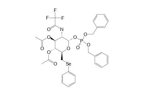3,4-DI-O-ACETYL-2,6-DIDEOXY-6-PHENYLSELENO-2-TRIFLUOROACETAMIDO-ALPHA-D-GLUCOPYRANOSYL-1-DIBENZYL-PHOSPHATE
