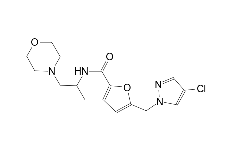 2-furancarboxamide, 5-[(4-chloro-1H-pyrazol-1-yl)methyl]-N-[1-methyl-2-(4-morpholinyl)ethyl]-