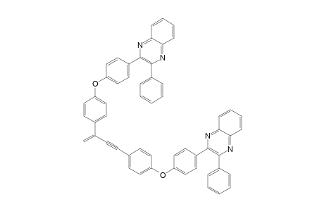2-Phenyl-3-[4-[4-[3-[4-[4-(3-phenyl-2-quinoxalinyl)phenoxy]phenyl]but-3-en-1-ynyl]phenoxy]phenyl]quinoxaline